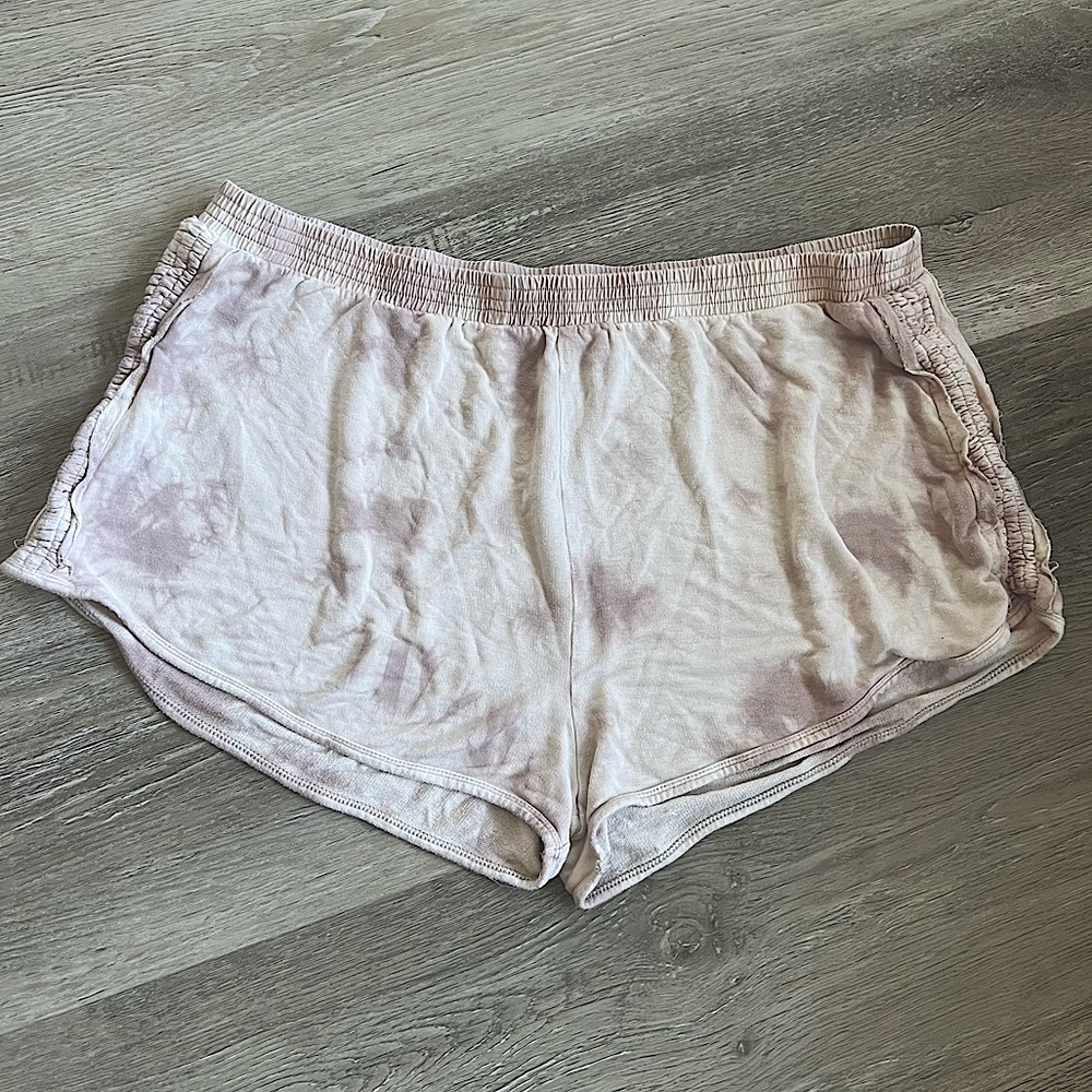 Free People Movement tie dye lounge shorts